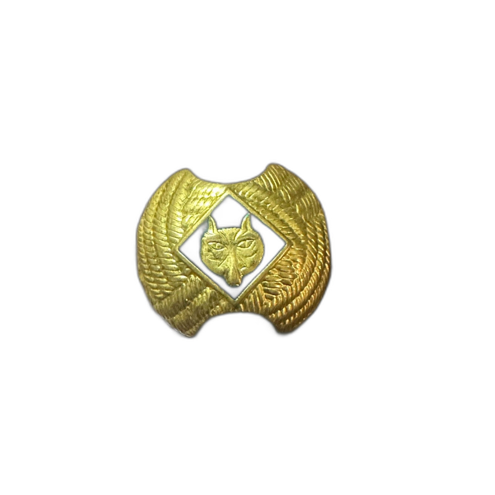 Vintage Cub Scouts BSA Wolf Rank Uniform Neckerchief Slide OS